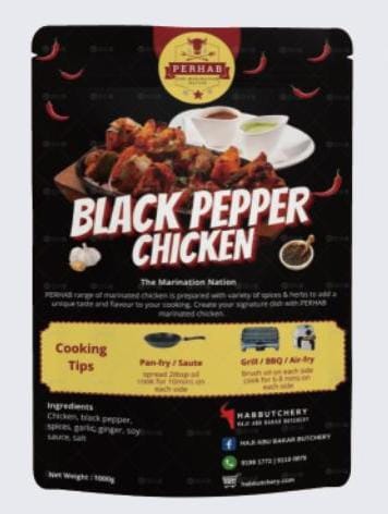 PerHAB Marinated Chicken - Black Pepper Chicken